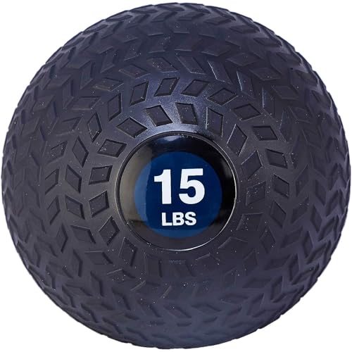 Fitvids Slam Medicine Wall Balls Workout Exercise Fitness Weighted Balls for Cross Training, Strength and Conditioning Exercises, Cardio and Core Workouts - style: 15 Pounds