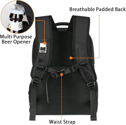 MATEIN Cooler Backpack, 26/40 Cans Insulated Lunch Backpack for Men Women - color: Black, size: 26 Cans