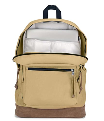 JanSport Right Pack Backpack - Durable Daypack with Padded 15" Laptop Sleeve, Spacious Main Compartment & Integrated Water Bottle Pocket - Curry - color: Curry