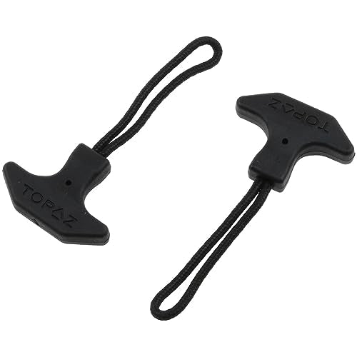 AYLIFU 6PCS Heavy Duty Black TPU Zipper Pull Rope for Backpacks, Luggage, Cooler Bag, Sports Gear