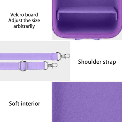 Camera Case for VJIANGER/VETEK/NIKICAM/Yatao 4K Vlogging Camera,Carrying Case Holder for 4K Vlogging Camera and Accessories(Purple Case) - color: Purple Case