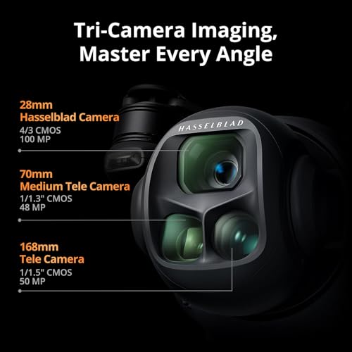 DJI Mavic 4 Pro Drone Fly More Combo 6K60 HDR, 100MP, 51-Min Max Flight Time, 18.6-Mile Range, ActiveTrack 360 Subject/Vehicle Tracking, Omnidirectional Avoidance Bundle with 128GB Memory, 2 Year CPS Warranty, Backpack, Bundle It Better Lens Cloth + More