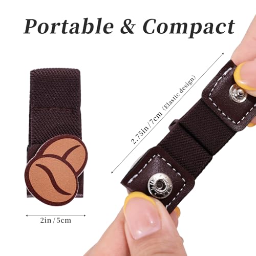 2 PCS Cord Organizer,Cord Keeper,Cable Organizer USB Holder,Cable Straps,Earbud case,wrap Headphone,Headset Winder,Earphone Clips Ties,stocking stuffers Gifts for Women Leather Coffee - style: Coffee