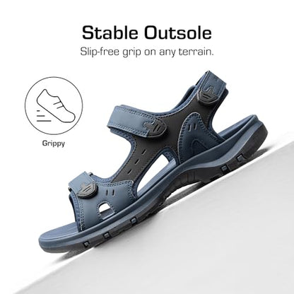 DREAM PAIRS Men's Hiking Beach Summer Water Sandals - color: Navy, size: 10