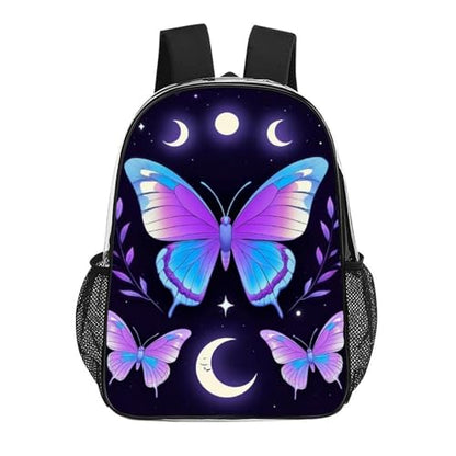 Rucksacks Lightweight Multipurpose Anti-Theft Magic Moon Moth Mystical Goth Astrology Art Shoulder Bag Big Capacity Traveling Camping Backpack With Side Pockets - color: Pattern 210