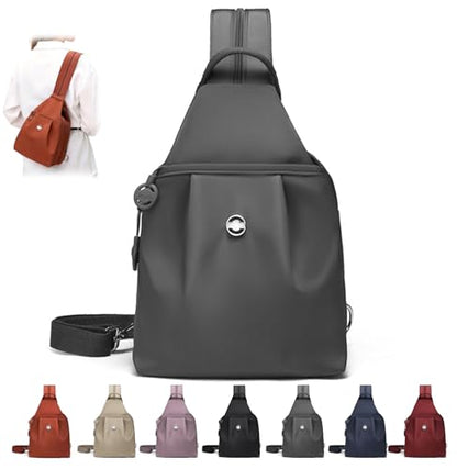 3 in 1 Anti Theft Travel Tote Bag, Waterproof Convertible Capacity Backpack, Lightweight Sling Crossbody Bag for Women's Outdoor (Grey) - color: Grey