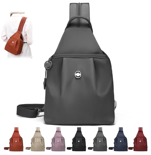 3 in 1 Anti Theft Travel Tote Bag, Waterproof Convertible Capacity Backpack, Lightweight Sling Crossbody Bag for Women's Outdoor (Grey) - color: Grey