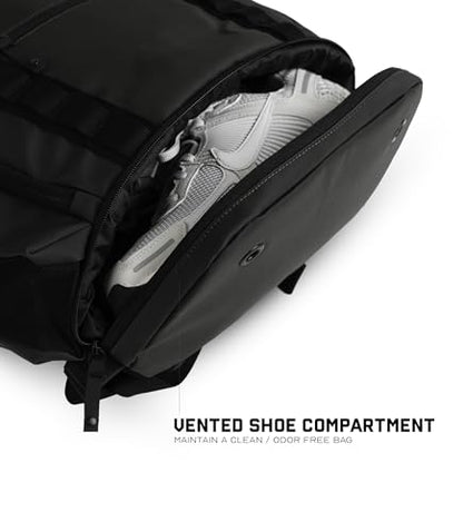 Gymreapers Gravestone 21L Backpack Travel Gym Bag Water-Resistant Lightweight Laptop Sleeve Carry On Luggage for Men & Women (Gunmetal) - color: Gunmetal