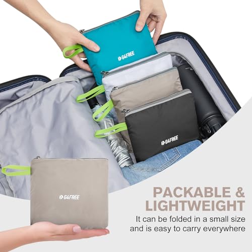 G4Free 24L Lightweight Packable Hiking Backpack Sport Travel Daypack Water Resistant for Women Men - color: Grey