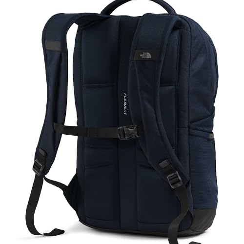 The North Face Lichen Daypack - Everyday Commuter Backpack, Laptop Sleeve, Water Bottle Pockets, Center Front Pouch, Summit Navy/TNF Black, One Size - color: Summit Navy/Tnf Black