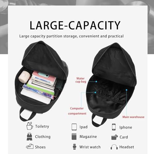 HEAD Waterproof College Backpack for Women & Men, Lightweight Casual Daypack with 15.6 Inch Laptop Compartment, Compact Basic Bag with Inside Water Bottle Pocket for Sport, Fitness, Daily Use - color: Navy