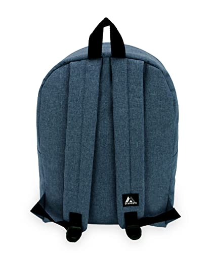 Everest 1045DM Denim Basic Backpack, Dark Navy, One Size - color: Dark Navy