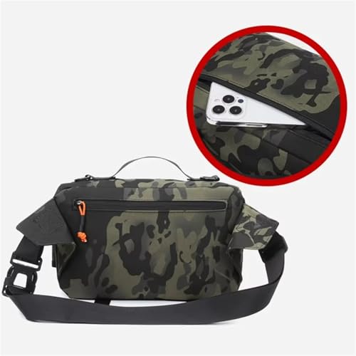 Waist Chest Backpack Outdoor for Men Women Fishing Sling Bag Hip Rig Cycling Camping Multifunctional Bag Travel Duffle Bag(Black) - color: Black