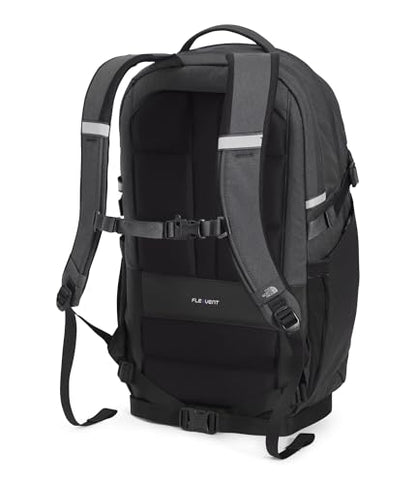 The North Face Router Everyday Laptop Backpack - Daypack, Water Repellent, Laptop Sleeve, Reflective Details, Asphalt Grey Light Heather/TNF Black-NPF, One Size - color: Asphalt Grey Light Heather/Tnf Black-npf, size: One Size
