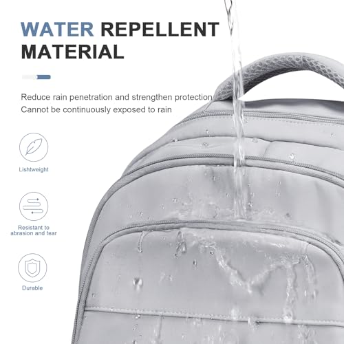 Backpacks For School Women Men,Lightweight College Backpack With Lots Of Pockets,Simple Middle School Bag,Cute Bookbag For Teens Boys Girls（Grey） - color: A3-grey