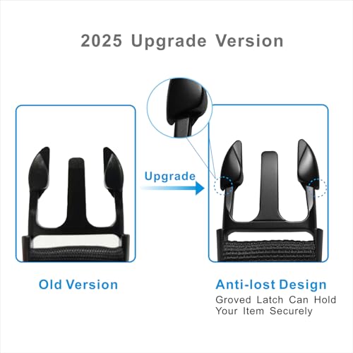 Wisdompro Jacket Gripper Strap, Add a Bag Luggage Straps Baggage Suitcase Belts Travel Accessories with Hook and D-Ring - Make Your Hands Free, Easy to Carry Your Extra Bags - Black - color: Black