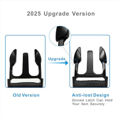 Wisdompro Jacket Gripper Strap, Add a Bag Luggage Straps Baggage Suitcase Belts Travel Accessories with Hook and D-Ring - Make Your Hands Free, Easy to Carry Your Extra Bags - Black - color: Black