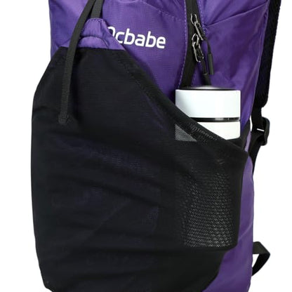 Ultra Lightweight Foldable Backpack,Water Resistant Small Packable Hiking Daypack Outdoor Camping Travel Bag - color: Purple, size: 15l