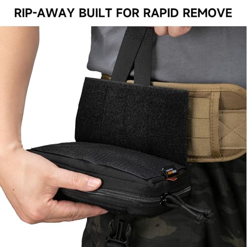 EXCELLENT ELITE SPANKER Tactical Molle Rip Away Ifak Pouch Utility First Aid Pouch Medical EMT Bag - color: Black