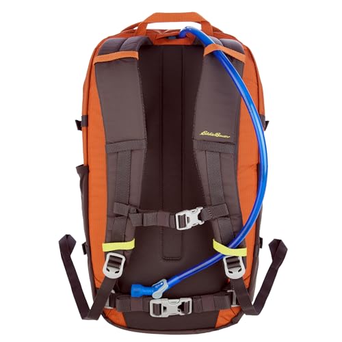 Eddie Bauer Nomad Backpack with Compression Straps and Hydration/Laptop Compatible Sleeve - Sienna, 28L - color: Sienna, size: 28L
