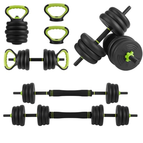 4-in-1 Adjustable Dumbbell Set, 30/44/66/88 Lbs Free Weights Set with Connector, Fitness Exercise Equipment Used As Kettlebells, Barbell, Push Up Stand, Weights Set for Home Gym Suitable Women/Men - size: 88 Lbs Round