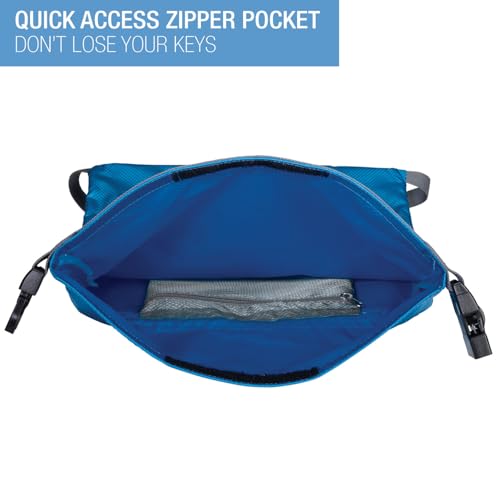 Lewis N. Clark WaterSeals Locking Backpack | Waterproof Bag | Anti-Theft Combination Lock | For Men & Women | Teal - color: Teal
