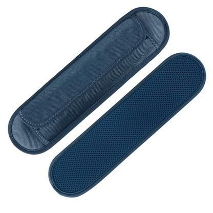 FIEIL 2 Pack Thick Shoulder Strap Pad, Universal Replacement, Detachable, Relieves Shoulder Pain (Sandwich Mesh - Sapphire Blue) - size: Sapphire Blue