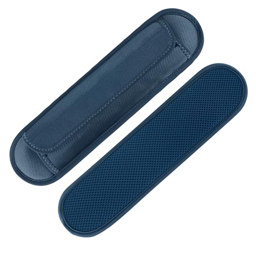 FIEIL 2 Pack Thick Shoulder Strap Pad, Universal Replacement, Detachable, Relieves Shoulder Pain (Sandwich Mesh - Sapphire Blue) - size: Sapphire Blue