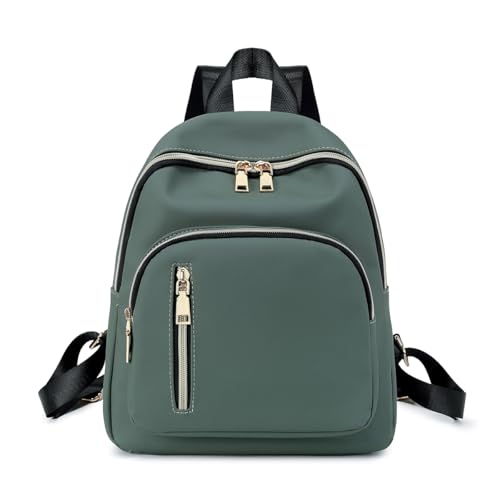 Women Mini Backpack Purse Water resistant Nylon Fashion College Bag Casual Daypack - color: Arm Green-1