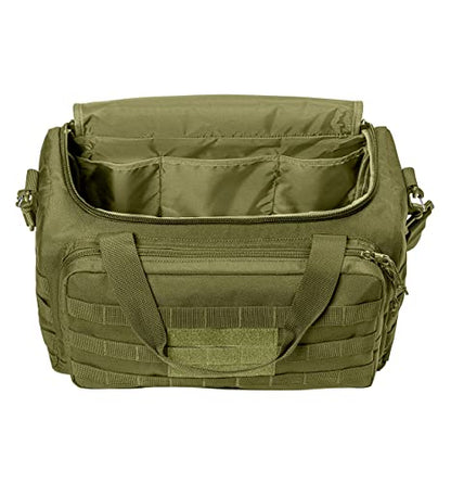 Tactical Gear bag Heavy Duty Duffel Gym bag/Tactical Backpack Custom Embroidered with your own text (Olive Drab Green) - color: Olive Drab Green