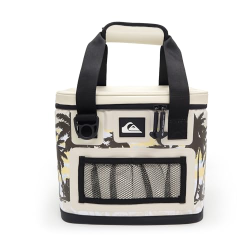Quiksilver Cooler, 24 Cans, 48H Insulated Cooling, Leak Proof, Waterproof IPX7, Heavy Duty Cooler Bag for Beach, Camping, Fishing - color: Tropicamo, size: 18L