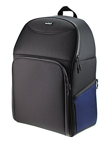 Navitech Rugged Black & Blue Backpack/Rucksack Compatible with The Drones/Quadcopters Including The DJI Phantom FC40 / DJI Phantom 2 / DJI Phantom 3