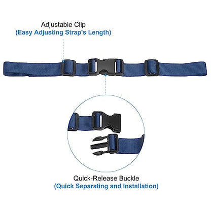 PATIKIL Backpack Chest Strap, 2 Pack Polyester Webbing Adjustable Replacement Strap with Quick-Release Buckle for Bag Outdoor Hiking Cycling, Dark Blue