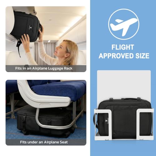 TILYMOL Carry On Travel Backpack, Flight-Approved 15.6 Laptop Backpack