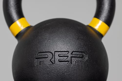 REP Fitness Single Kettlebells Weight Range, Cast Iron, Strength Training, Power Workout Equipment, Home Gym, Free Weights, Dumbbell Alternative, Exercise, Men, Women - style: 50lb