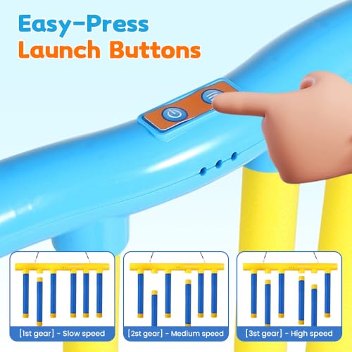 Reflex Sticks Rebounce Game, Reflex Challenge Game, Falling Sticks Reaction Time Trainer with Adjustable Speed Modes for Home, Office & Team Activities (Blue) - color: Blue