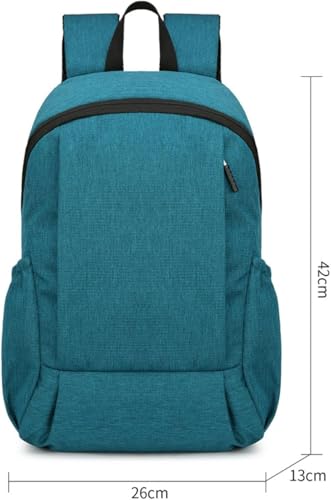 Men Women Casual Backpacks Bags Unisex Daypacks Durable Oxford Fabric Backpacks for Daily Travel Work Fitness Hiking Cycling (Light Blue) - color: Light Blue
