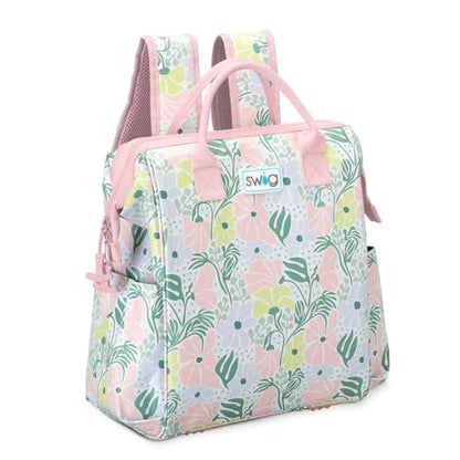 Swig Life Packi Backpack Cooler, Insulated Cooler, Waterproof Beach Bag, 24 Cans, Lightweight Insulated Coolers - color: Garden Party
