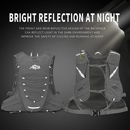 IX INOXTO Running Hydration Vest for Men Women Water Backpack for Running 3L Running Hydration Pack for Trail Running Marathon Race Hiking