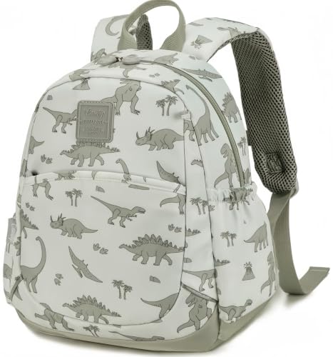 CAMTOP Toddler Backpack for Boys Girls 2-4, Kids Backpacks for Kindergarten Preschool, 12" H Small Bookbag for Daycare Travel (Green Dinosaur, Age 2-4 (12'' H - Not Fit A4 Folder)) - color: Green Dinosaur, size: Age 2-4 (12'' H - Not Fit A4 Folder)