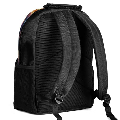 Supdreamc Rucksacks Lightweight Multipurpose Anti-Theft Trippy Outer Space Planet Art Shoulder Bag Big Capacity Traveling Camping Backpack With Side Pockets - color: Pattern 434