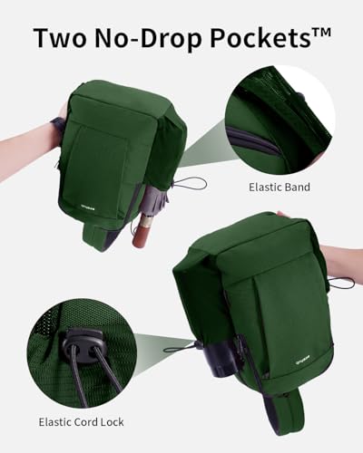 ECOHUB Anti-Theft Crossbody Bag Men Women, RFID Blocking Lightweight Sling Backpack Eco-Friendly with 9 Pockets Sturdy SBS Zippers Water Resistant for Travel Work Hiking Outdoor, Army Green - color: Army Green
