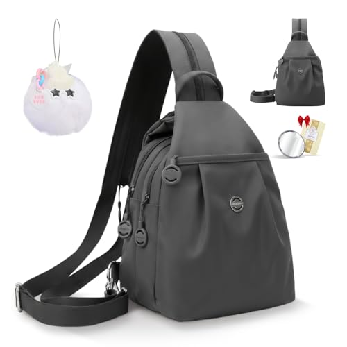 Waterproof 2-Way Mini Commuter Bag, Multi-Compartment Oxford Small Backpack, For Women, Collegeman, Commuter (Grey) - style: Grey