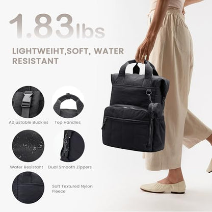 VONAL Diaper Bag Backpack, Lightweight Baby Diaper Bags, Travel Large Diaper Bag with Changing Station, Black Diaper Backpack for Boys Girls Newborn with Insulated Pockets, Stroller Straps - color: Black