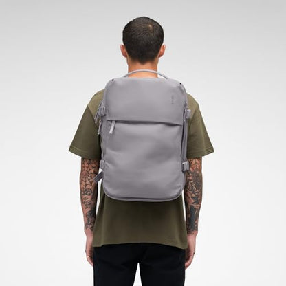 Incase A.R.C. Travel Backpack 38L – Expandable Carry On Luggage, Fits up to 17" Laptop – Butterfly Opening, Quick Access Pocket, Shoe Storage – Airplane Travel Essentials, Weekend Bag – Grey - color: Grey