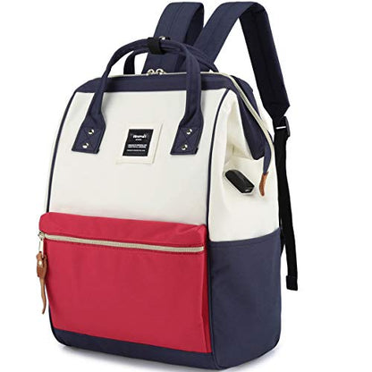 Himawari Laptop Backpack Travel Backpack With USB Charging Port Large Diaper Bag Doctor Bag School Backpack for Women&Men (9001-PH) - color: 9001-ph