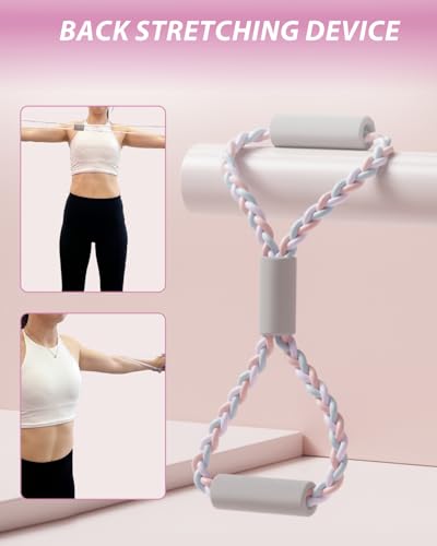 Pilates Essentials Equipment Kit with Magic Circle Ring for Home Workout | Adjustable Ankle Wrist Weights, Resistance Bands, Fitness Equipment Accessories