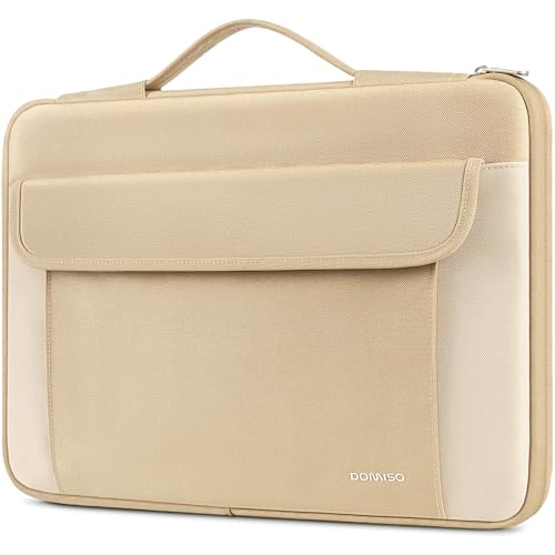 DOMISO 15.6-16 Inch Laptop Sleeve Case,Water-resistant Laptop Protective Case for MacBook Pro16,Dell XPS 16,Lenovo,HP, ASUS, Acer,Beige - color: Beige, size: 15.6-16 Inch