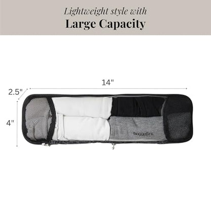Baggallini Long Compression Cube - Lightweight Compression Packing Cube for Travel - color: Midnight Blossom
