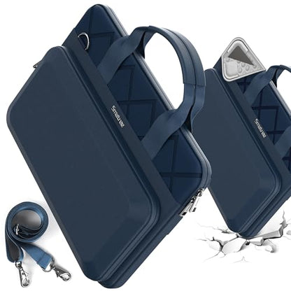 Smatree CityShield Laptop Shoulder Sleeve Case for 17 inch Lenovo V17 Gen 2, for 17 inch Lenovo IdeaPad 3 Gen 7/IdeaPad 3i Gen6, Laptop Case with External Accessory Pocket and Handle, Blue(MC03B)
